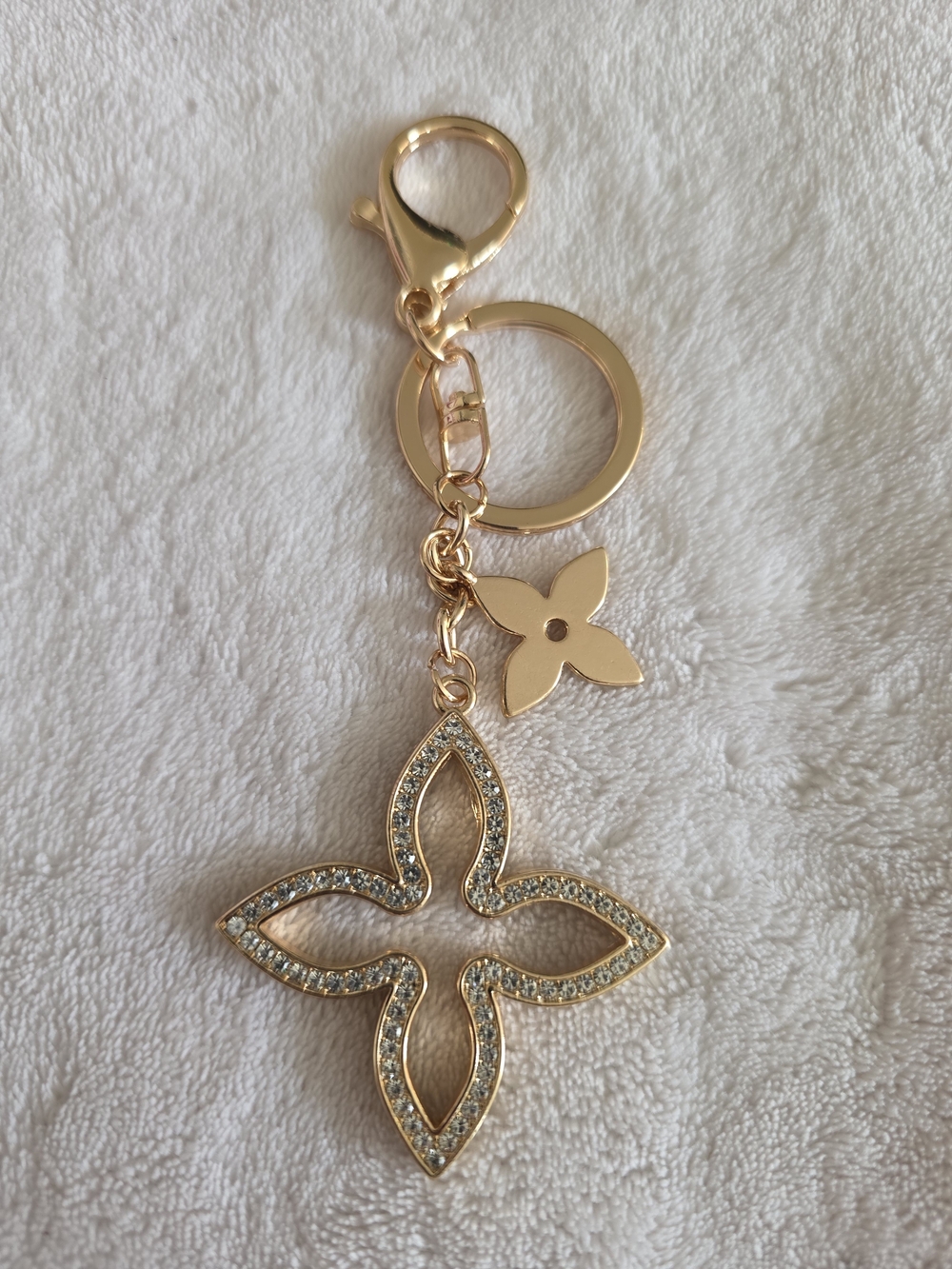 Double-sided Flower Bag Keychain/charm